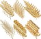36 Pcs Artificial Gold Leaves Stems Mini Faux Foliage for Wedding Centerpieces Vase and Home Decor